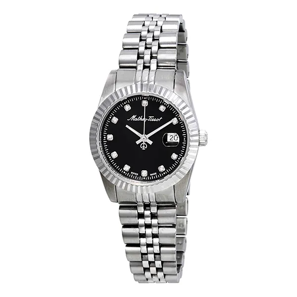 Đồng Hồ Nữ Mathey Tissot III Black Dial D810AN Màu Bạc/Đen