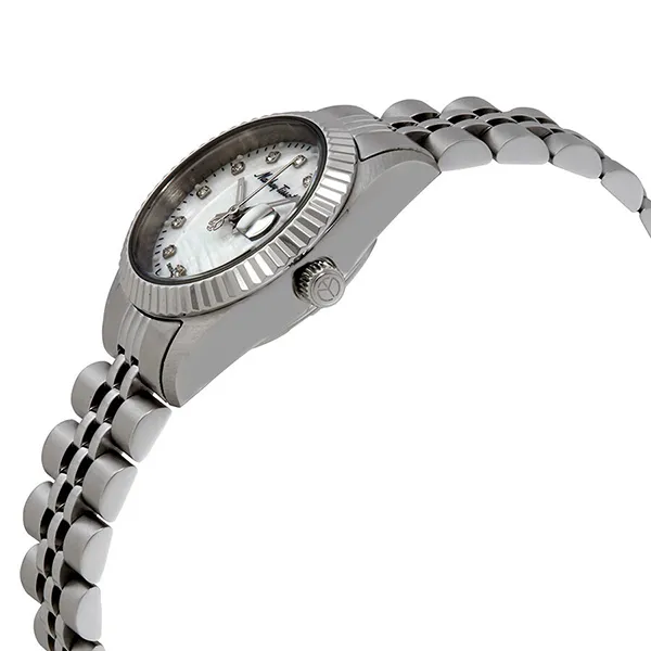 Đồng Hồ Nữ Mathey-Tissot Mathey II Quartz Crystal White Mother Of Pearl Dial Ladies Watch D710AI Màu Bạc