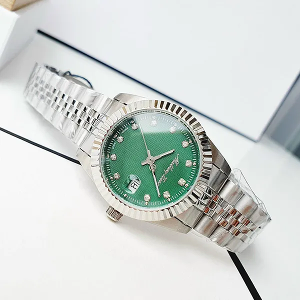 Đồng Hồ Nữ Mathey-Tissot Rolly III Crystal Green Dial Ladies D810AV Màu Xanh Bạc