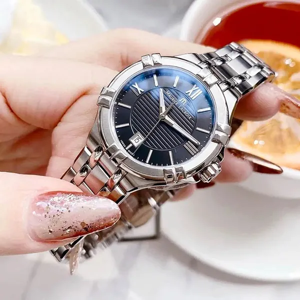 Đồng Hồ Nữ Maurice Lacroix AI1004-SS002-330-1 Aikon Quartz Màu Bạc Đen - Đồng hồ - Vua Hàng Hiệu