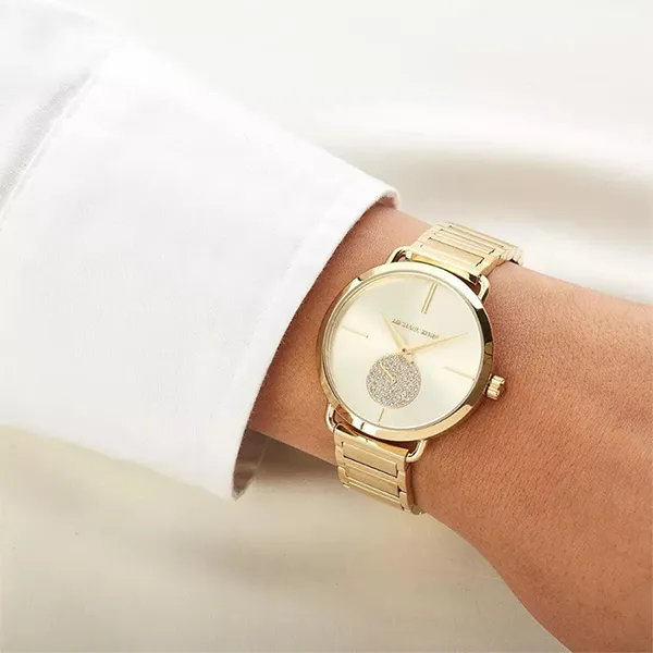 Đồng Hồ Nữ Michael Kors MK Portia Gold-Tone Watch 36mm MK3639 Màu Vàng Gold