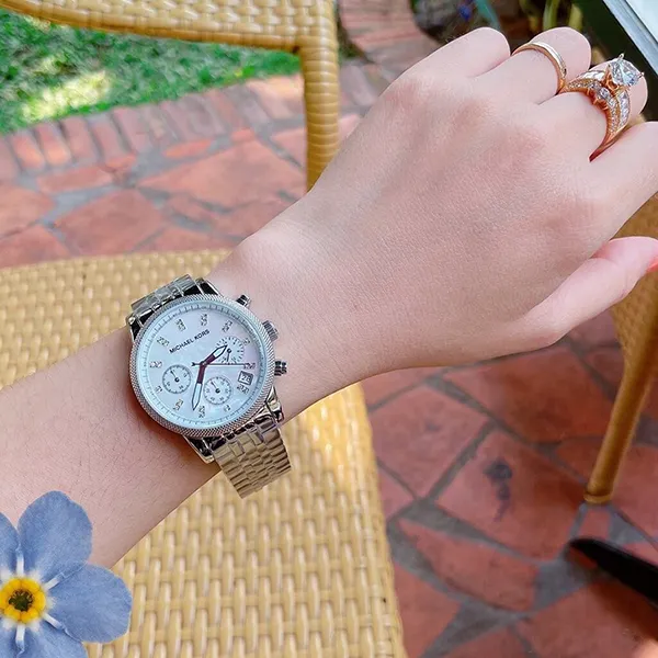 Đồng Hồ Nữ Michael Kors MK5020 Dây Thép Không Gỉ 36mm Màu Bạc - Đồng hồ - Vua Hàng Hiệu