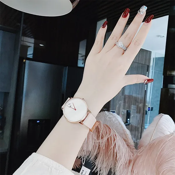Đồng Hồ Nữ Movado Face Quartz 3640066 Watch 41mm Màu Hồng Nhạt