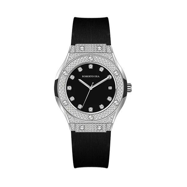 Đồng Hồ Nữ Roberto Era Classic Fusion All Stainless Steel Diamonds 34mm Màu Đen Bạc - Đồng hồ - Vua Hàng Hiệu