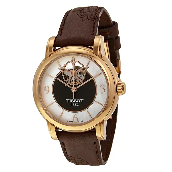 Đồng Hồ Nữ Tissot Automatic Lady Heart Cafe Ladies Watch T050.207.37.117.04 Màu Nâu