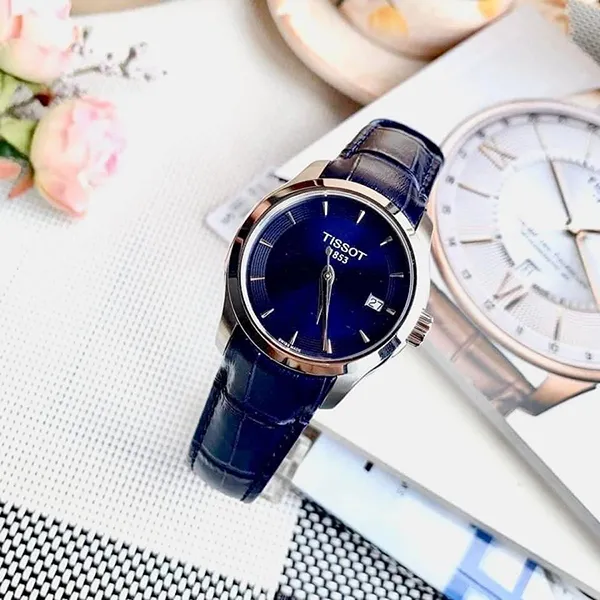 Đồng Hồ Nữ Tissot Couturier Quartz Watch T035.210.16.041.00 Màu Xanh