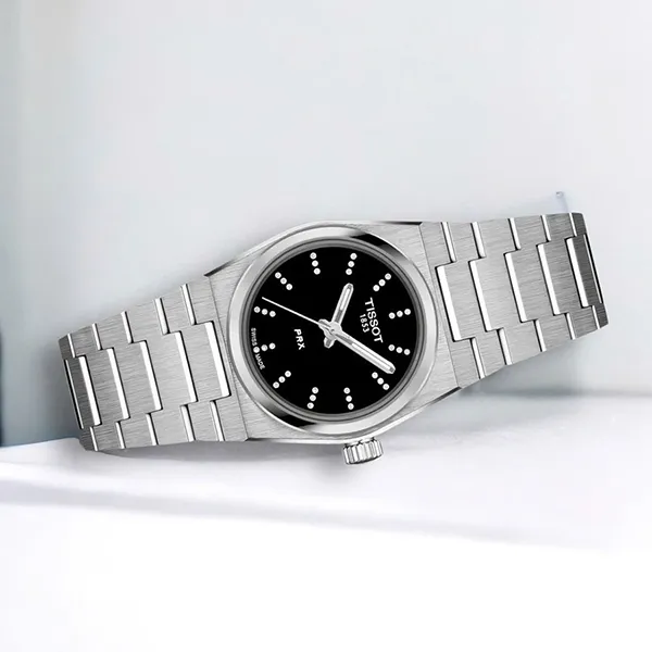 Đồng Hồ Nữ Tissot PRX Quartz 25mm T137.010.11.056.00 Màu Bạc Đen