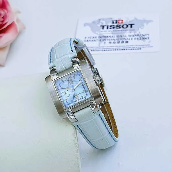 Đồng Hồ Nữ Tissot T-Trend Automatic 24mm Blue T60123983 Màu Xanh Nhạt
