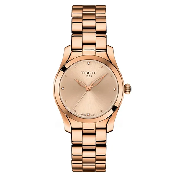 Đồng Hồ Nữ Tissot T-Wave Rose Diamond T112.210.33.456.00 (T1122103345600) Màu Vàng Hồng