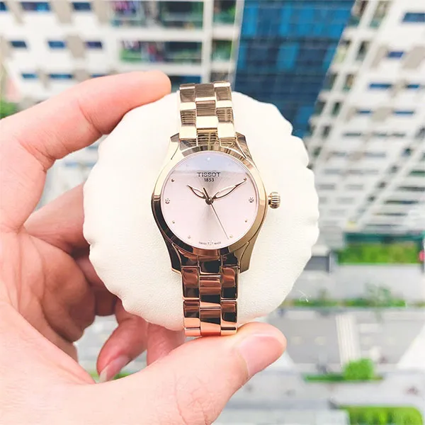 Đồng Hồ Nữ Tissot T-Wave Rose Diamond T112.210.33.456.00 (T1122103345600) Màu Vàng Hồng