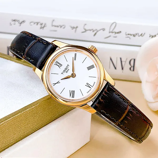 Đồng Hồ Nữ Tissot Tradition T063.009.36.018.00 Màu Nâu Trắng