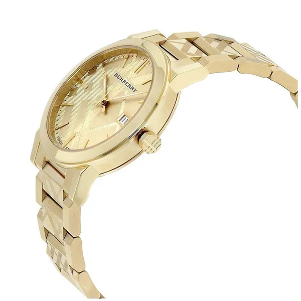 Đồng Hồ Unisex Burberry The City Swiss Gold Watch 38mm BU9038 Màu Vàng
