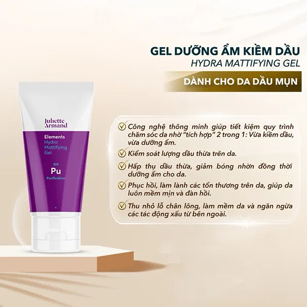 Kem Dưỡng Ẩm Cho Da Mụn Dạng Gel Juliette Armand Hydra Mattifying Gel 150ml - Mỹ phẩm - Vua Hàng Hiệu
