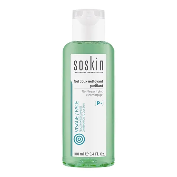 Gel Rửa Mặt Làm Sạch Sâu Soskin Gentle Purifying Cleansing Gel 100ml - Sữa Rửa Mặt - Vua Hàng Hiệu