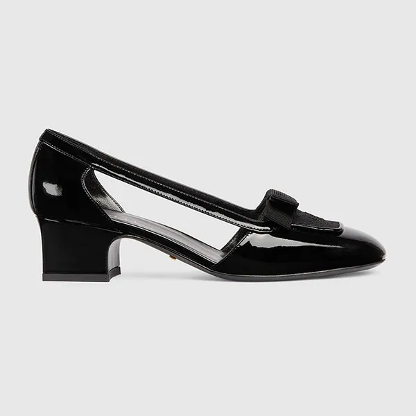 Giày Cao Gót Nữ Gucci Women's Pump With GG Canvas 750546 AACDJ 1088 Màu Đen Size 38.5 - Giày - Vua Hàng Hiệu