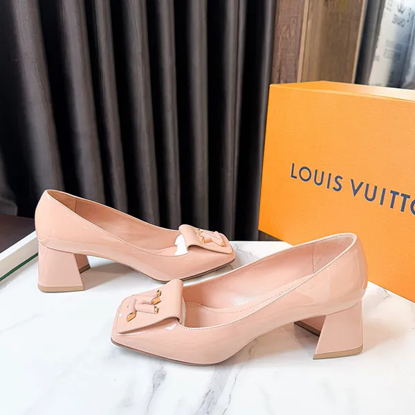 Giày Cao Gót Nữ Louis Vuitton LV Shake Pump 1AB0SM Màu Nude Size 36 - Giày - Vua Hàng Hiệu
