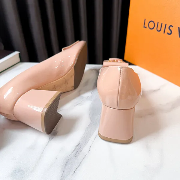 Giày Cao Gót Nữ Louis Vuitton LV Shake Pump 1AB0SM Màu Nude Size 36 - Giày - Vua Hàng Hiệu