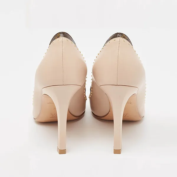 Giày Cao Gót Nữ Louis Vuitton LV Signature Pumps 1AACG5 Màu Be/Nâu Size 37