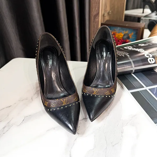Giày Cao Gót Nữ Louis Vuitton LV Signature Pumps Black 1AACFJ Màu Đen Nâu Size 36 - Giày - Vua Hàng Hiệu