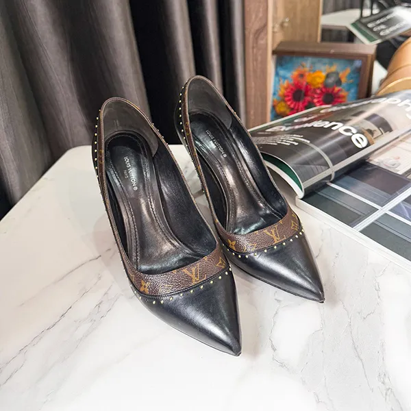 Giày Cao Gót Nữ Louis Vuitton LV Signature Pumps Black 1AACFJ Màu Đen Nâu Size 36 - Giày - Vua Hàng Hiệu