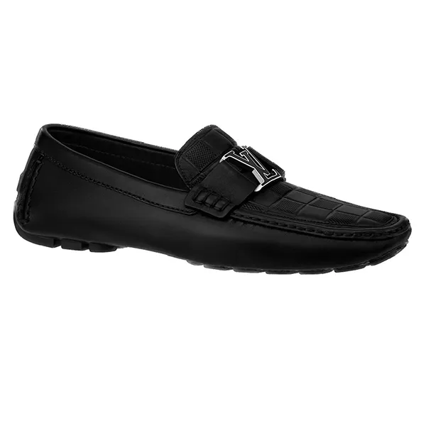 Giày Lười Louis Vuitton LV Monte Carlo Moccasin Black 1ABFVU Màu Đen Size 41.5 - Giày - Vua Hàng Hiệu