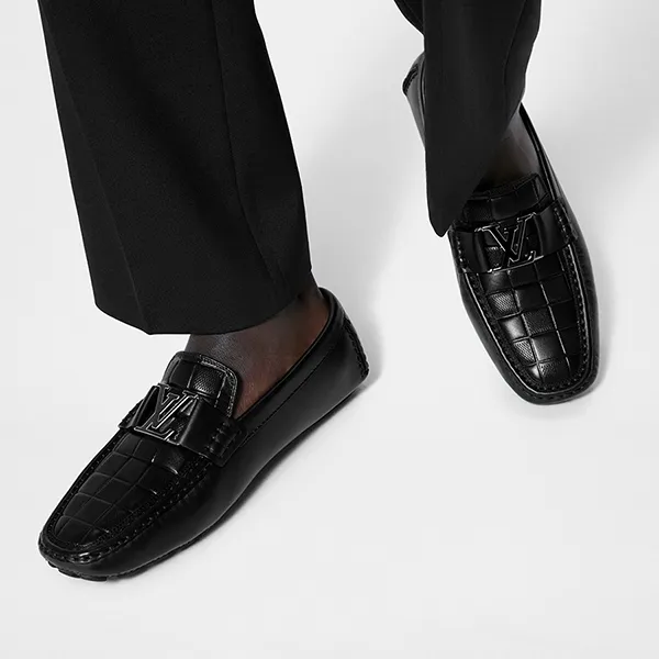 Giày Lười Louis Vuitton LV Monte Carlo Moccasin Black 1ABFVU Màu Đen Size 41.5 - Giày - Vua Hàng Hiệu