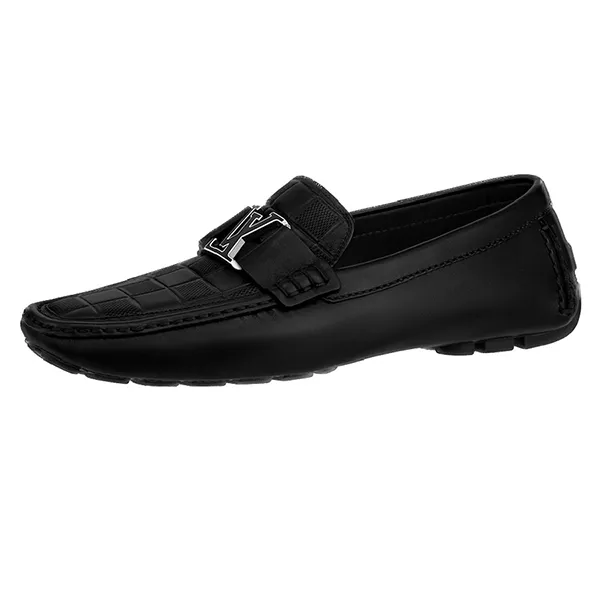 Giày Lười Louis Vuitton LV Monte Carlo Moccasin Black 1ABFVU Màu Đen Size 41.5 - Giày - Vua Hàng Hiệu