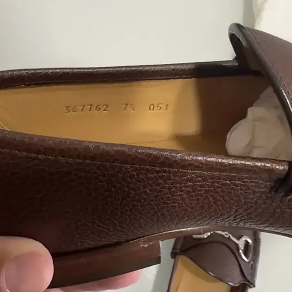 Giày Lười Nam Gucci Leather Flats Màu Nâu - Giày - Vua Hàng Hiệu