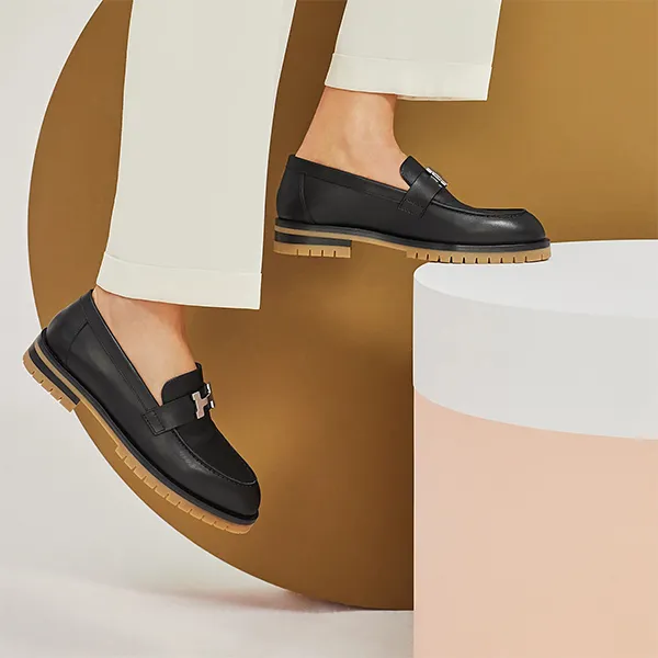 Giày Lười Nam Hermès Faubourg Loafer Black Màu Đen Size 6 - Giày - Vua Hàng Hiệu