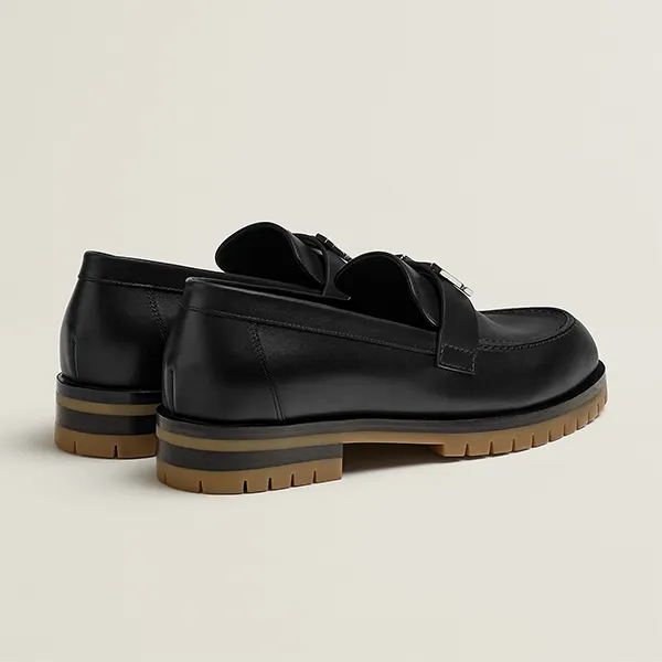 Giày Lười Nam Hermès Faubourg Loafer Black Màu Đen Size 6 - Giày - Vua Hàng Hiệu