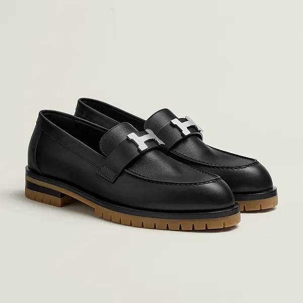 Giày Lười Nam Hermès Faubourg Loafer Black Màu Đen Size 6 - Giày - Vua Hàng Hiệu