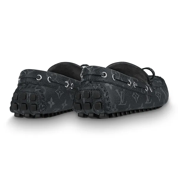 Giày Lười Nam Louis Vuitton LV Arizona Mocassin Màu Đen Size 6