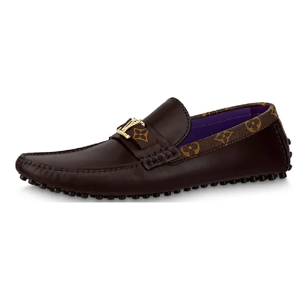 Giày Lười Nam Louis Vuitton LV Hockenheim Moccasin 1AAN4B Màu Nâu Size 6.5 - Giày - Vua Hàng Hiệu