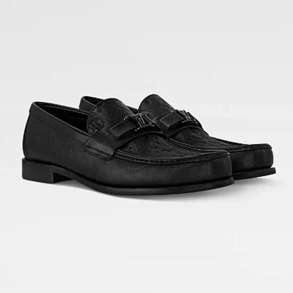 Giày Lười Nam Louis Vuitton LV Major Loafer Màu Đen Size 39