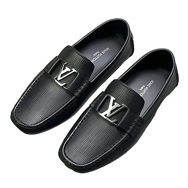 Giày Lười Nam Louis Vuitton LV Monte Carlo Moccasin Màu Đen Size 6.5 - Giày - Vua Hàng Hiệu