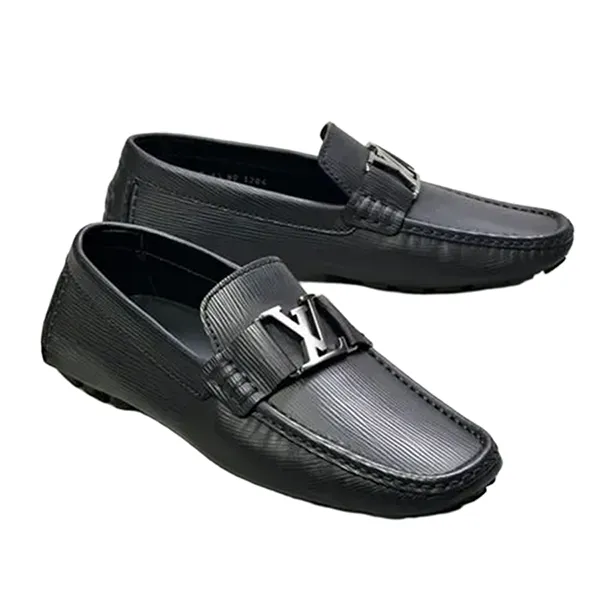Giày Lười Nam Louis Vuitton LV Monte Carlo Moccasin Màu Đen Size 6.5 - Giày - Vua Hàng Hiệu