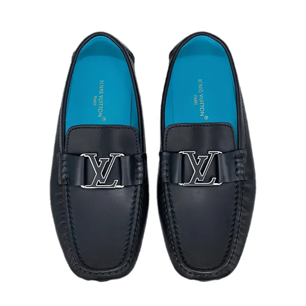 Giày Lười Nam Louis Vuitton Monte Carlo Moccasin Marine 1ABMOQ Màu Xanh Đen Size 41.5 - Giày - Vua Hàng Hiệu
