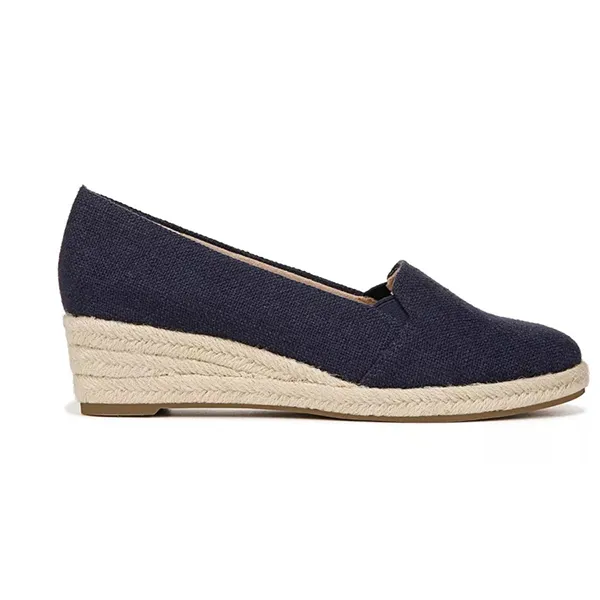 Giày Slip On Nữ Lifestride Kamilla Slip On Wedge Espadrille Màu Xanh Navy Size 37