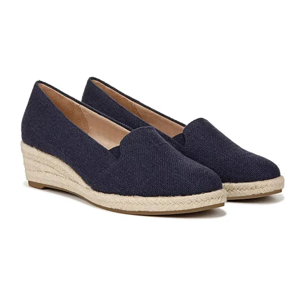 Giày Slip On Nữ Lifestride Kamilla Slip On Wedge Espadrille Màu Xanh Navy Size 37