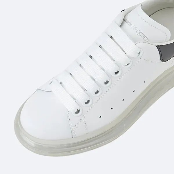 Giày Sneaker Alexander McQueen Wmns Oversized Sneaker 'White Black' 611698 WHX98 9061 Màu Trắng Size 36.5
