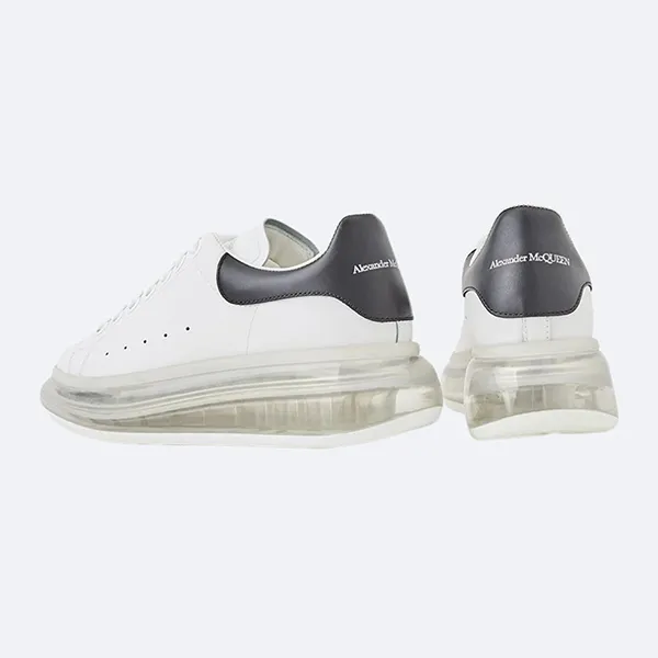 Giày Sneaker Alexander McQueen Wmns Oversized Sneaker 'White Black' 611698 WHX98 9061 Màu Trắng Size 36.5