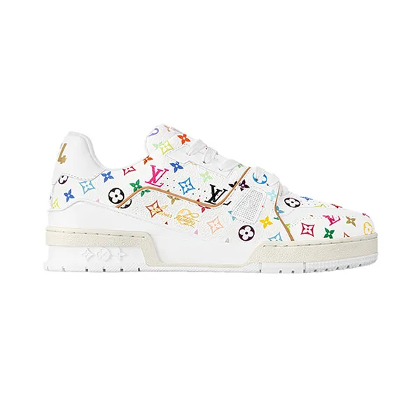 Giày Sneaker Nữ Louis Vuitton LV X TM LV Trainers White 1AGZDN Màu Trắng Họa Tiết Size 40