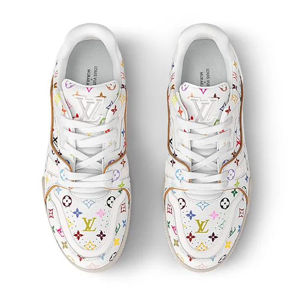 Giày Sneaker Nữ Louis Vuitton LV X TM LV Trainers White 1AGZDN Màu Trắng Họa Tiết Size 40