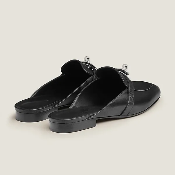 Giày Sục Nữ Hermès Oz Mule H212295Z 01355 Màu Đen Size 37