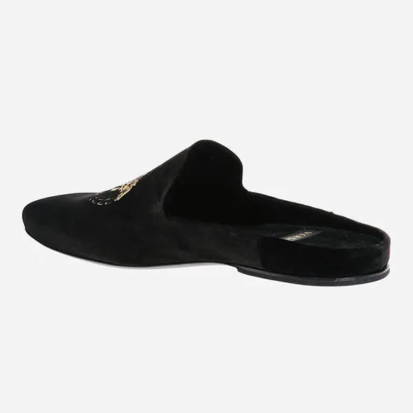 Giày Sục Versace Medusa Embroidery Velvet DSU6273 Màu Đen Size 39 - Giày - Vua Hàng Hiệu