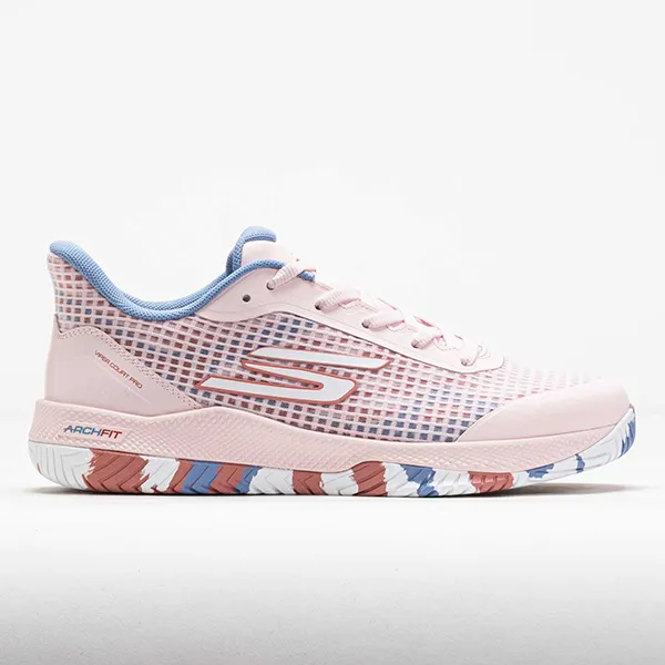 Giày Tennis/Pickleball Nữ Skechers Viper Court Pro Light Pink/Blue Màu Hồng/Xanh Size 38 - Pickleball - Vua Hàng Hiệu