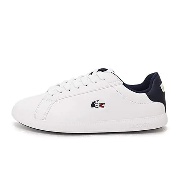 Giày Thể Thao Lacoste SMA0027 Graduate Tri 1 407WHT/NVY/RED Màu Trắng/Navy Size 35.5