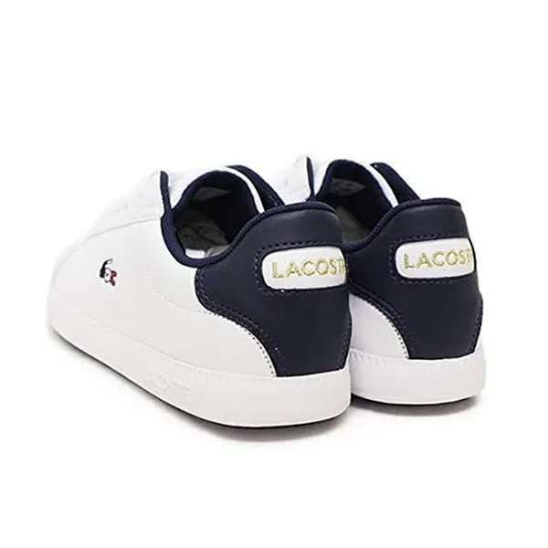Giày Thể Thao Lacoste SMA0027 Graduate Tri 1 407WHT/NVY/RED Màu Trắng/Navy Size 35.5