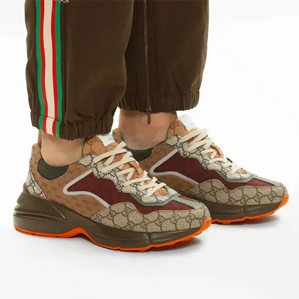Giày Thể Thao Nam Gucci GG Rhyton ‎619891-99WG0-6060 Phối Màu Size 39.5