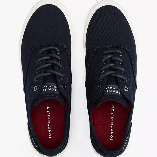 Giày Thể Thao Nam Tommy Hilfiger Canvas 05400-DW5 Màu Xanh Navy Size 40